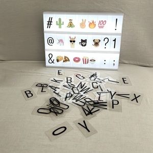 Cinematic Light Box Sign with letters/ symbols/ pictures